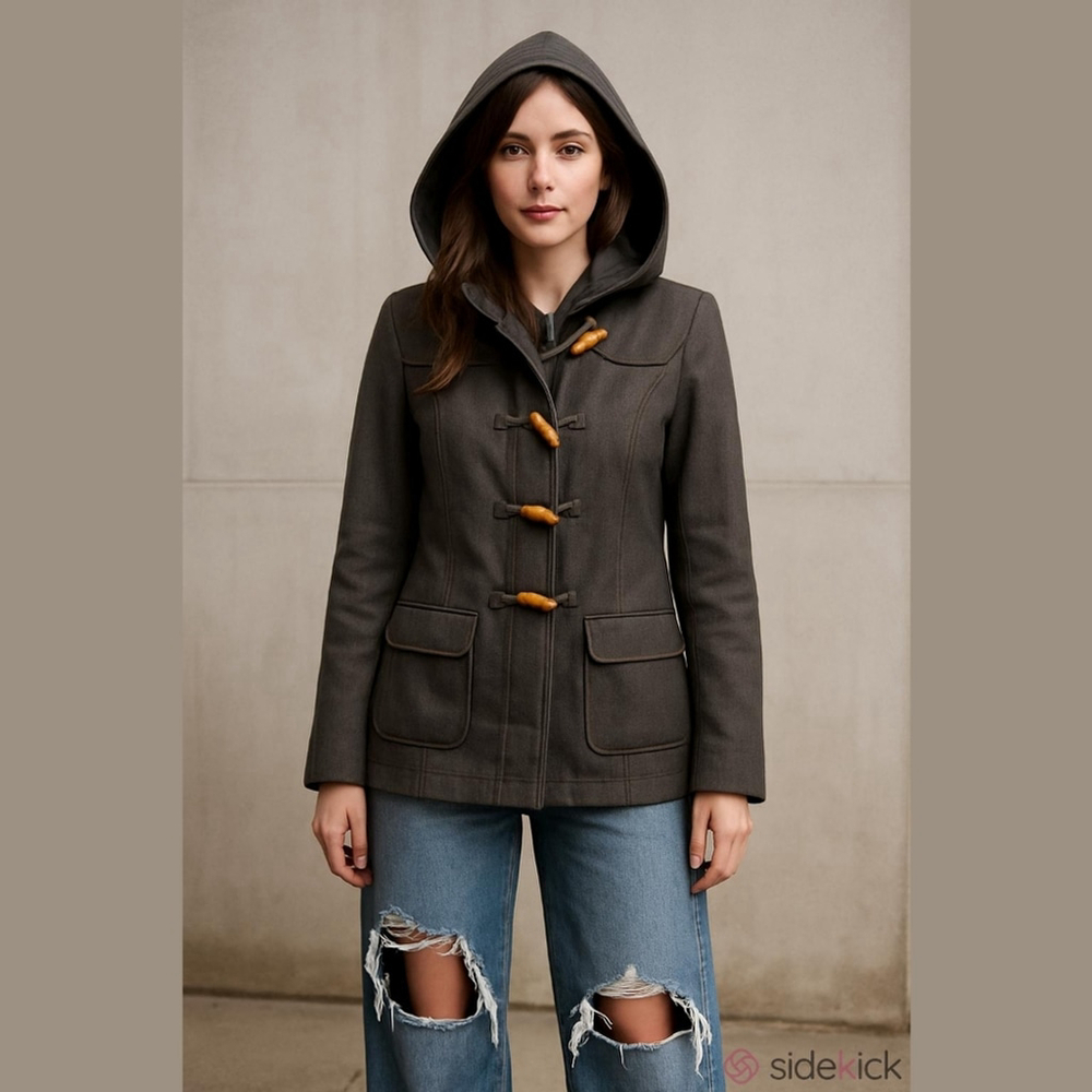 Om Gallery Handmade Toggle Jacket – Removable Hood